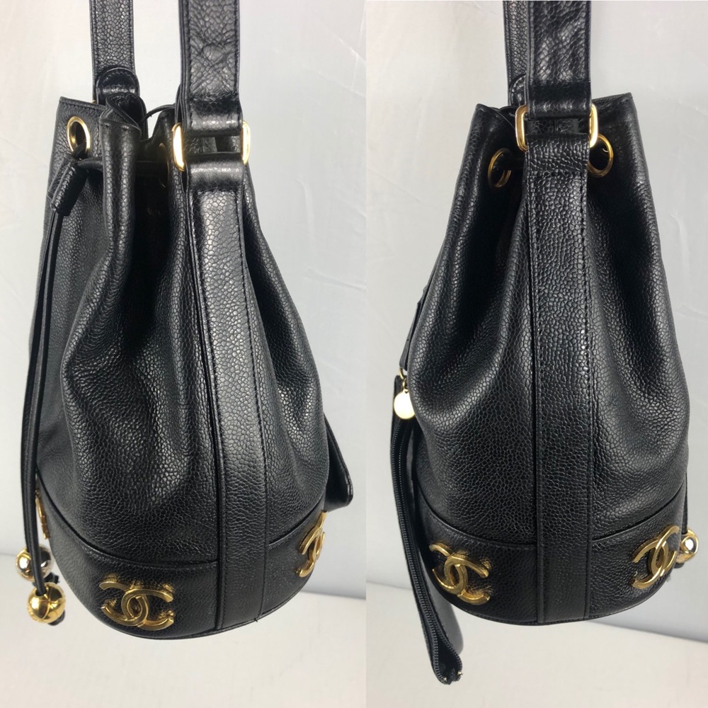 ❤️TRIPPLE CC ❤️coco Chanel small caviar bucket - Picture 8 of 8